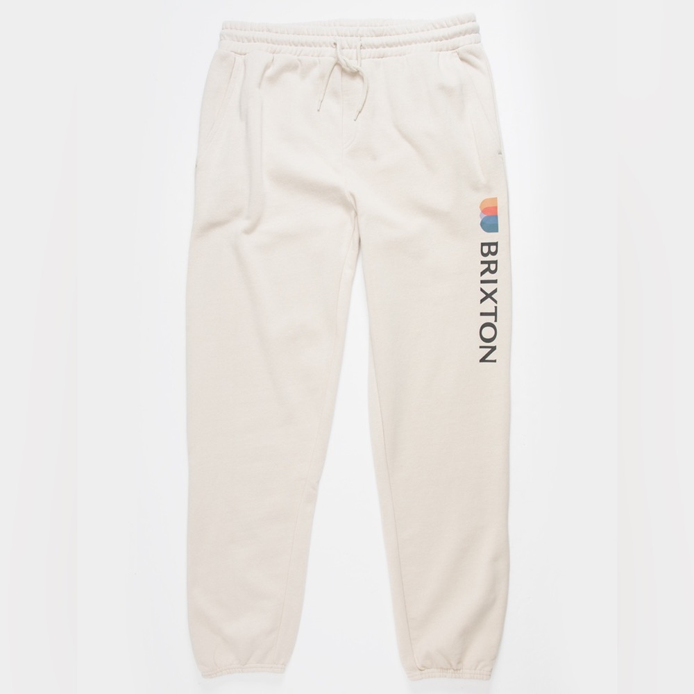 Brixton Cream Sweatpants adult size small.